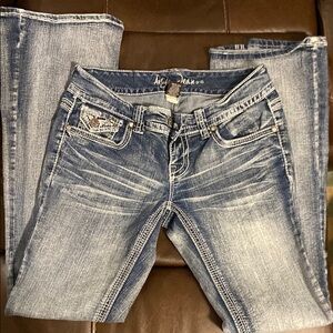 Acid Wash Blue Jeans